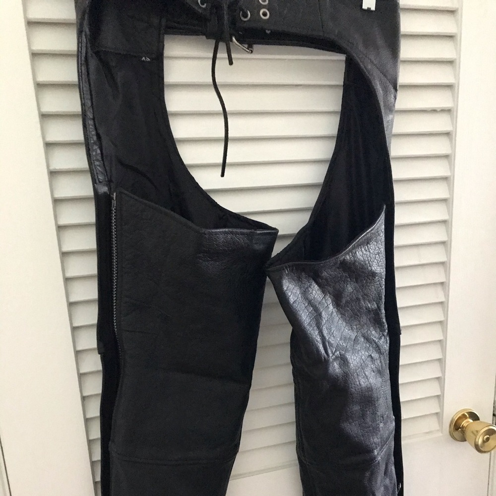 Chaps soft black leather